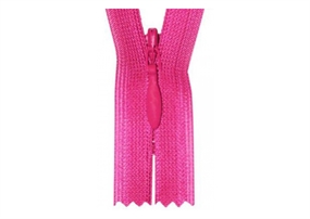 Pink YKK lynlås 25 cm.